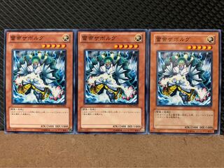 【ぽぽたん】遊戯王 2847 雷帝ザボルグ 3枚 ノーマル