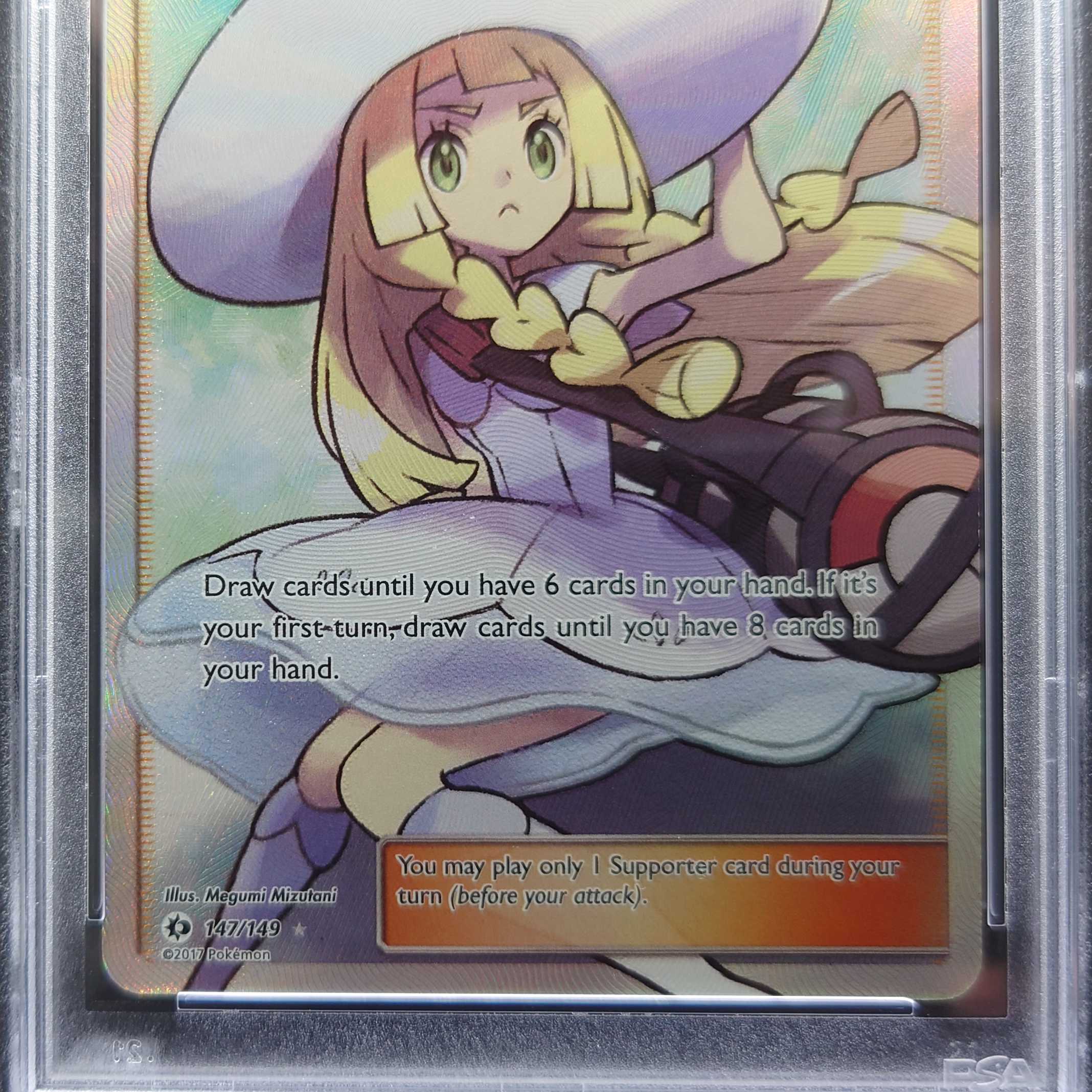 PSA10 Rare] Hat Lillie Pokémon Card English Collection Moon