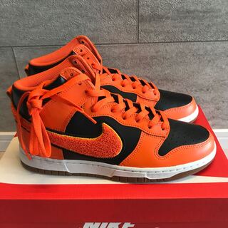 Nike Dunk High University Chenille Swoosh "Black/Orange" Black/University Orange DR8805-002 27cm
