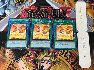 紅蓮の炎壁 2 デュエルターミナル 3枚セット てら