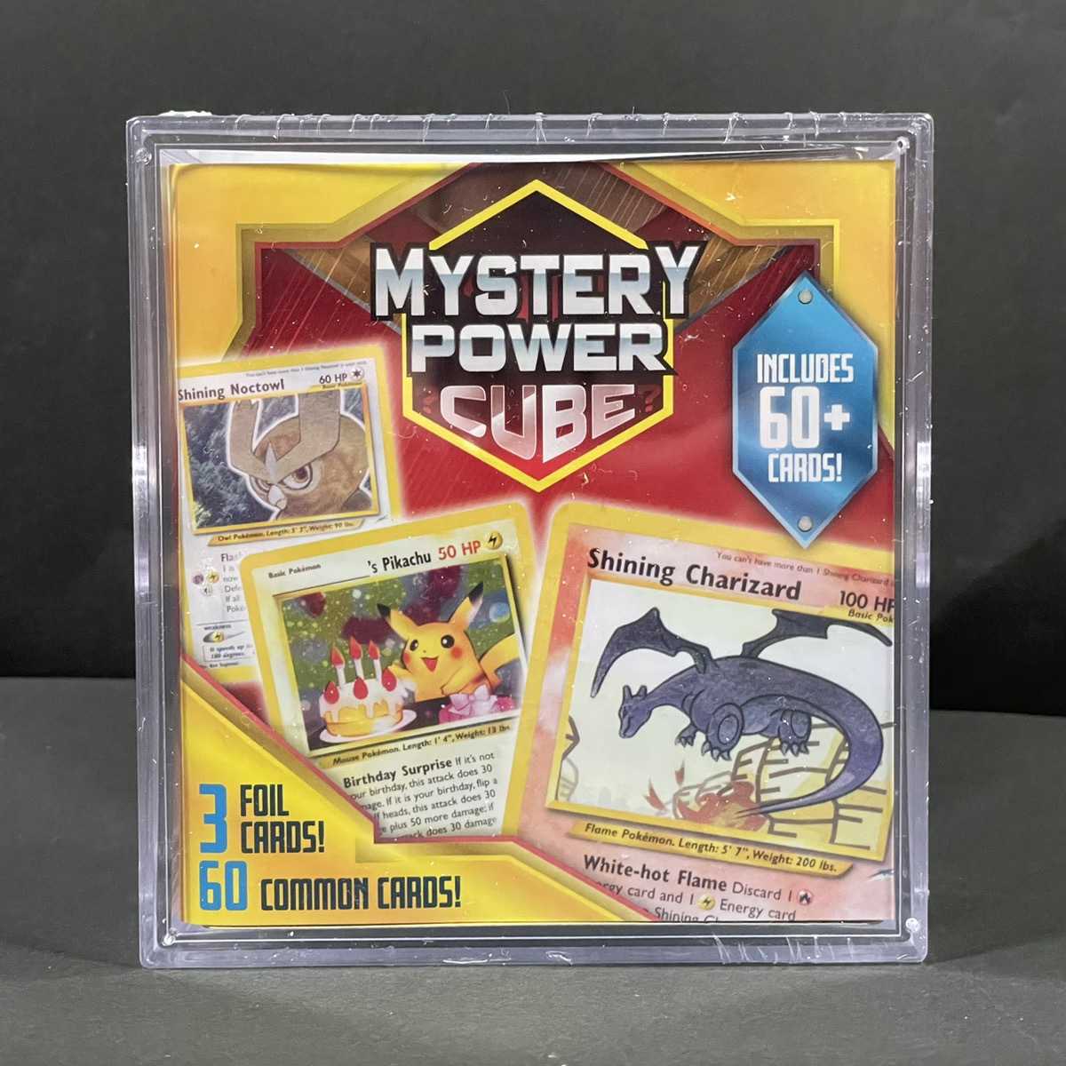 New, unopened Mystery Power Cube Hikaru Charizard Hikaru Noctowl Otasubi no Pikachu English version old back Pokémon cards Pokémon cards Pokéka Mystery Power Box