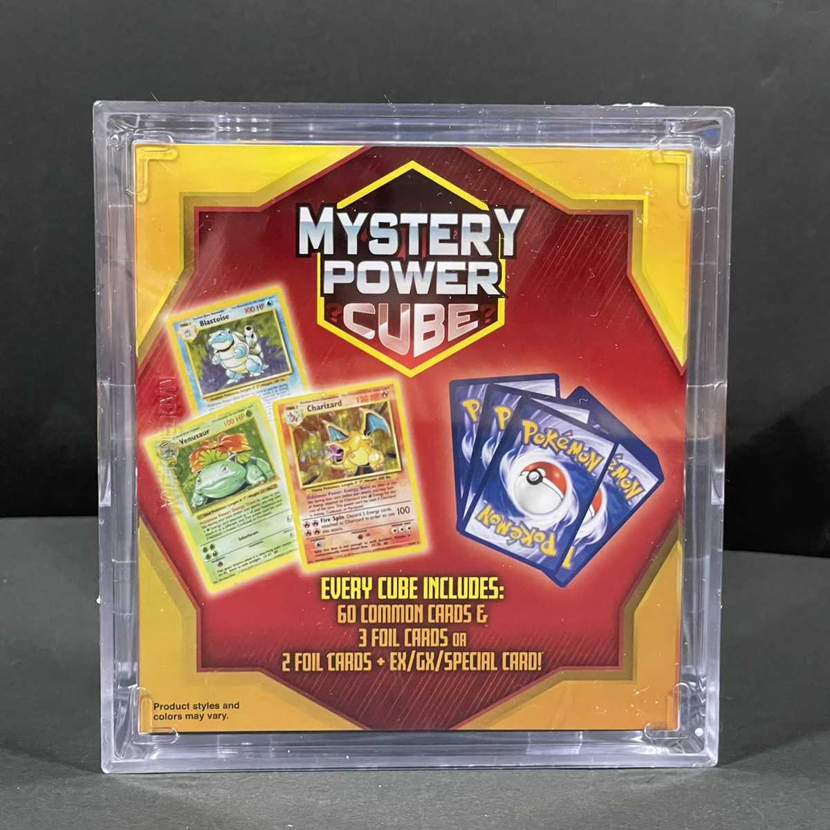 New, unopened Mystery Power Cube Hikaru Charizard Hikaru Noctowl Otasubi no Pikachu English version old back Pokémon cards Pokémon cards Pokéka Mystery Power Box
