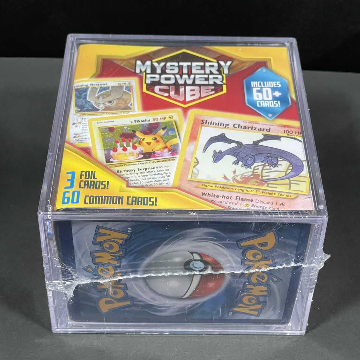 New, unopened Mystery Power Cube Hikaru Charizard Hikaru Noctowl Otasubi no Pikachu English version old back Pokémon cards Pokémon cards Pokéka Mystery Power Box