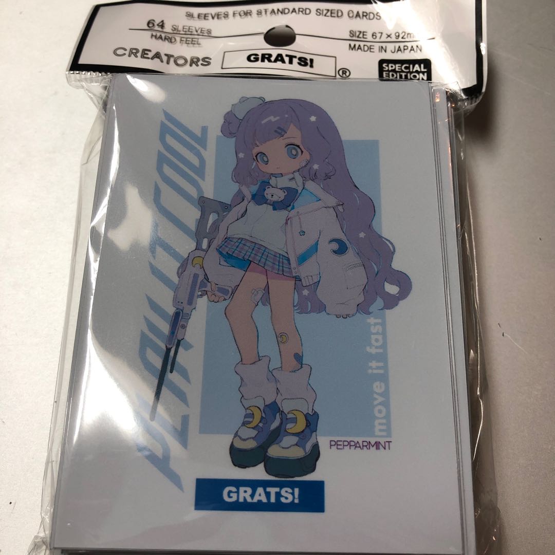 新品 64枚入 グラッツ GRATS スリーブ ペパーミント PLAY IT COOL