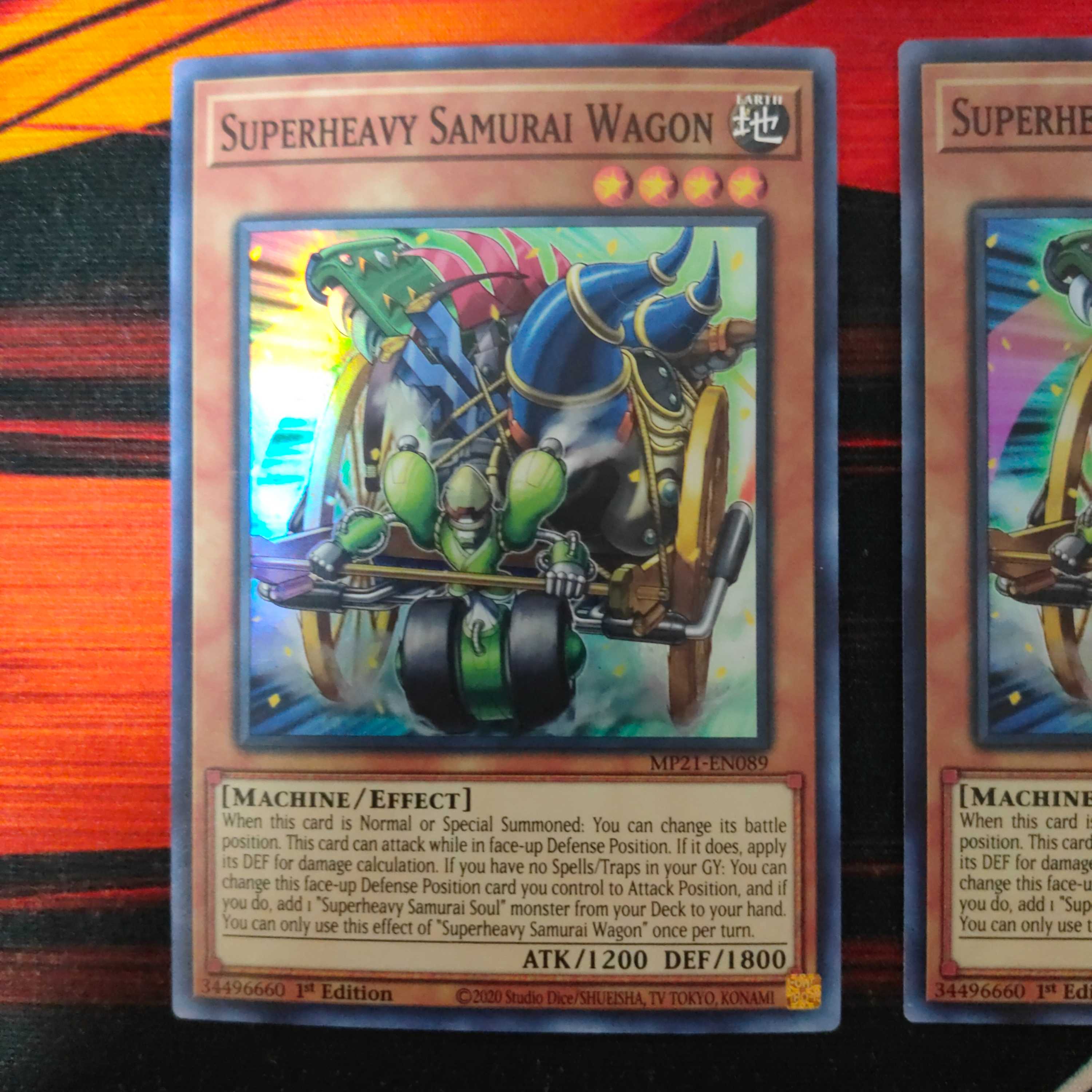 Yu-Gi-Oh Superheavy Samurai Wagon Super Rare English Set of 3