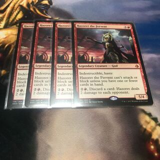 MTG 4 copies of Hazoret, God of Fervor