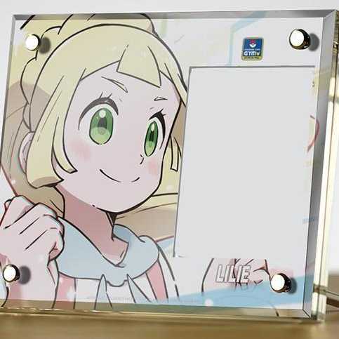 ポケモンカード　リーリエ　アクリル製カード・ディスプレー盾　がんばリーリエver