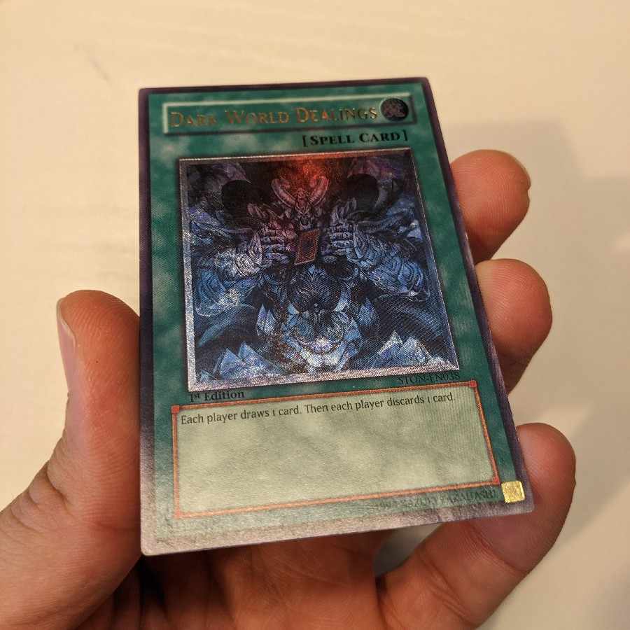 Dark World Dealings Ultimate Rare STON-EN038 暗黒界の取引 アルティメットレア