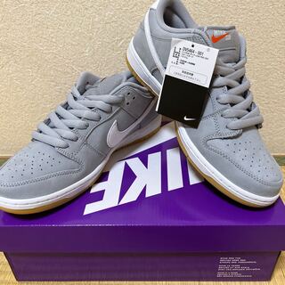 Nike SB Dunk Low Orange Rae Bianca "Gray Gum" Wolf Grey/HoWight/Gum DV5464-001 27.5cm