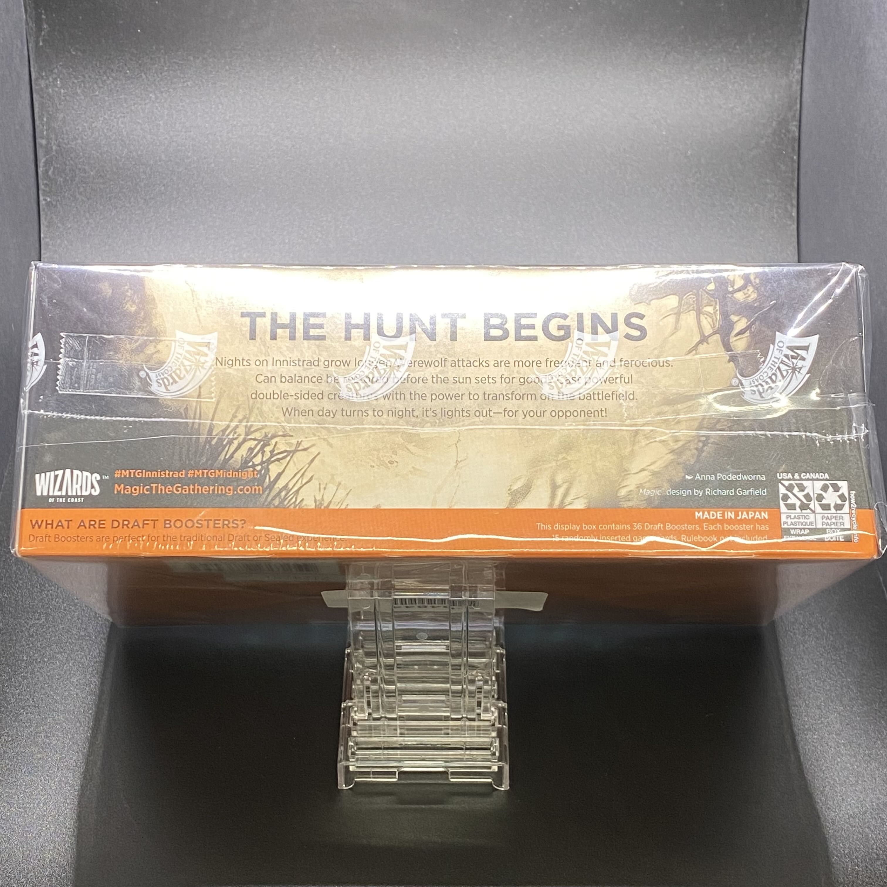 English Innistrad: The Hunt During True Night Draft Flareon Unopened Box with Shrink