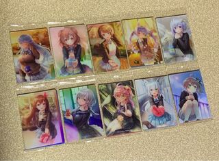 New] HOLOLOLIVE ERROR Wafer Metallic Plastic Cards, all types, complete.