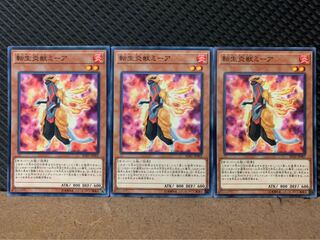 【ぽぽたん】遊戯王 9211 転生炎獣ミーア 3枚 ノーマル