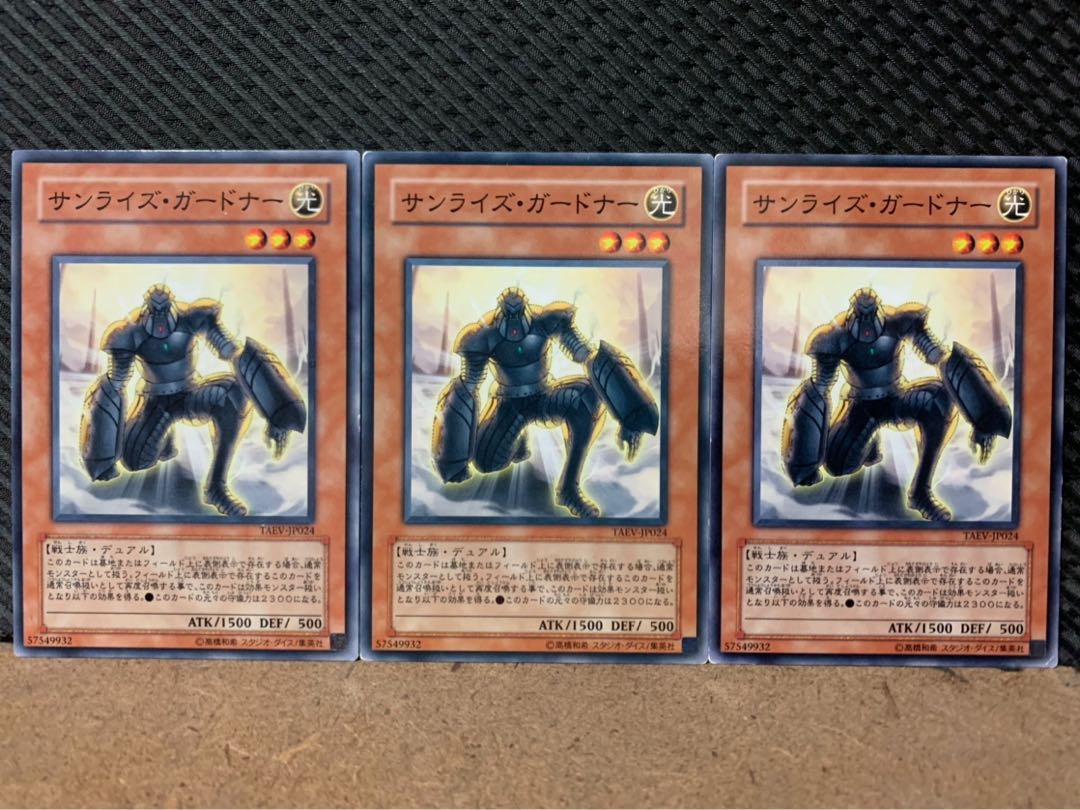 【ぽぽたん】遊戯王 9210 サンライズ・ガードナー 3枚 ノーマル