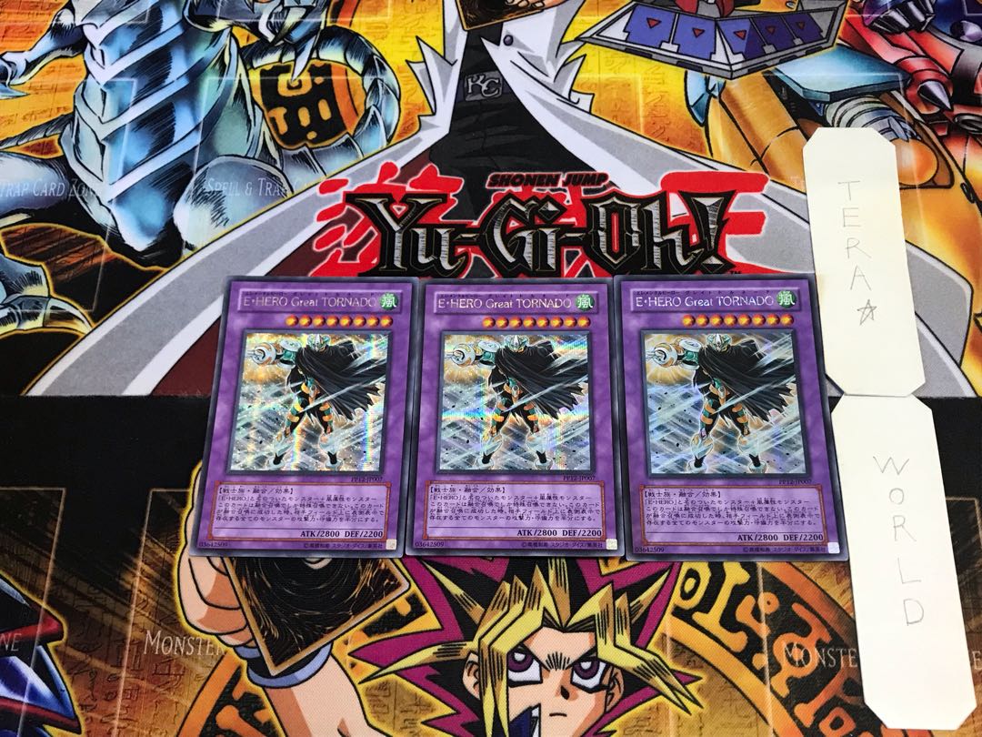 Elemental HERO Great Tornado PP12 5 Secret 3-card set Tera