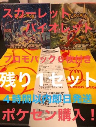 Pokémon Cards Scarlet ex & Violet ex Expansion Pack BOX