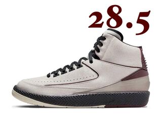 28.5cm A Ma Maniere x Nike Air Jordan 2 Airness/Sail and Burgundy 28.5cm
