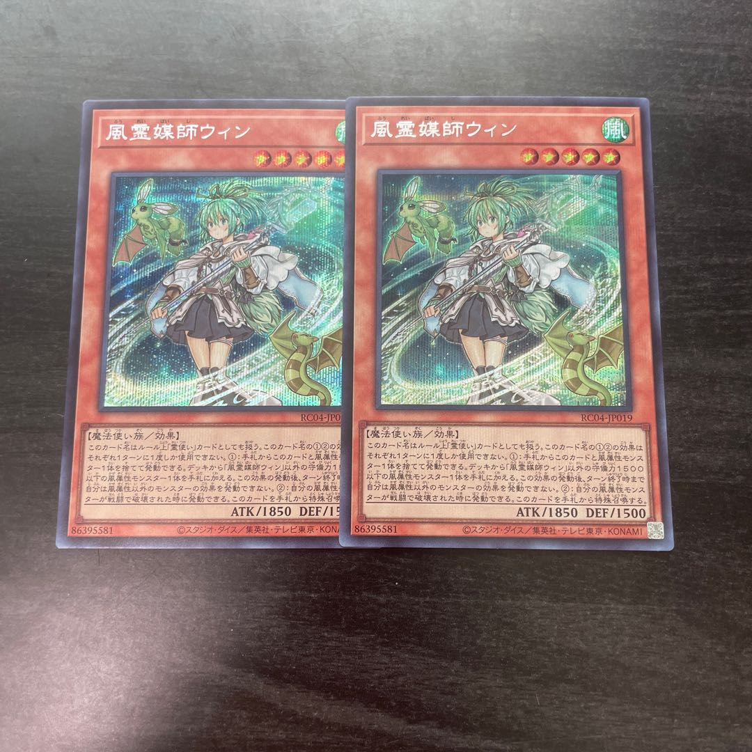 Wynn the Wind Channeler Secret Rare JP019 2 copies