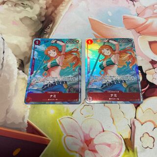 Rare One Piece Card Nami Parallel 2 cards