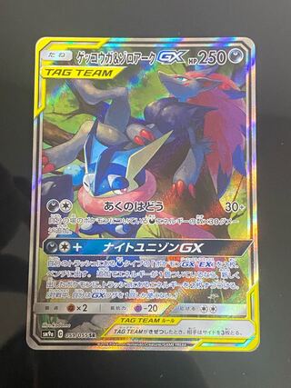 Beautiful] Greninja & ZoroarkGX SR 059/055
