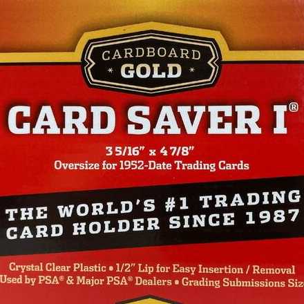 Card Saver 1 Card Saver 1 Card Saver Semi-Rigid Sleeve Holder for PSA Appraisal PSA BGS Sleeve 10 Pack