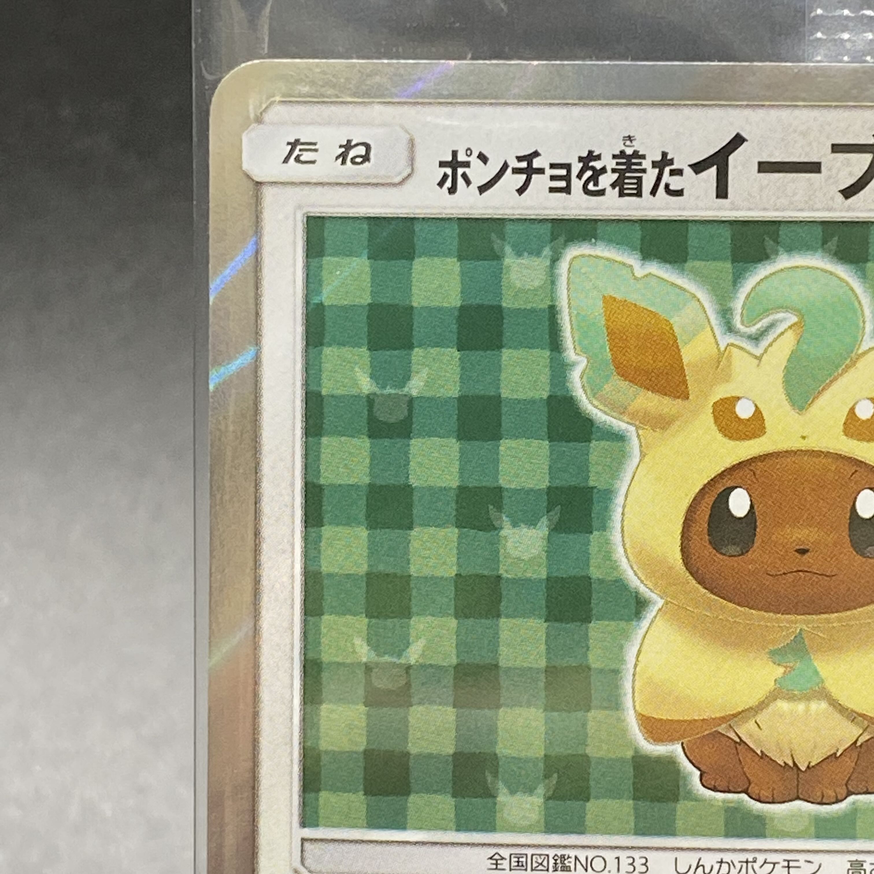 Eevee PROMO 142/SM-P in poncho, unopened.