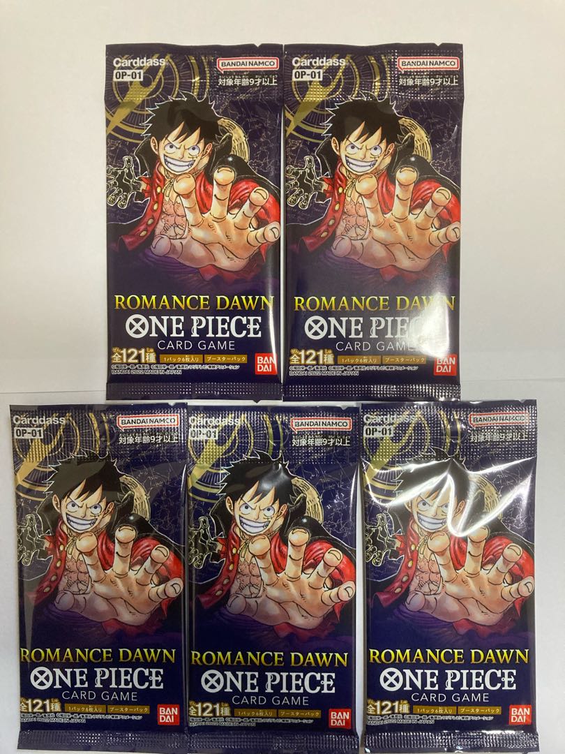 新品未開封 ワンピースカードゲーム ロマンスドーン 5パック 1枚