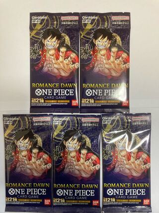 新品未開封 ワンピースカードゲーム ロマンスドーン 5パック 1枚