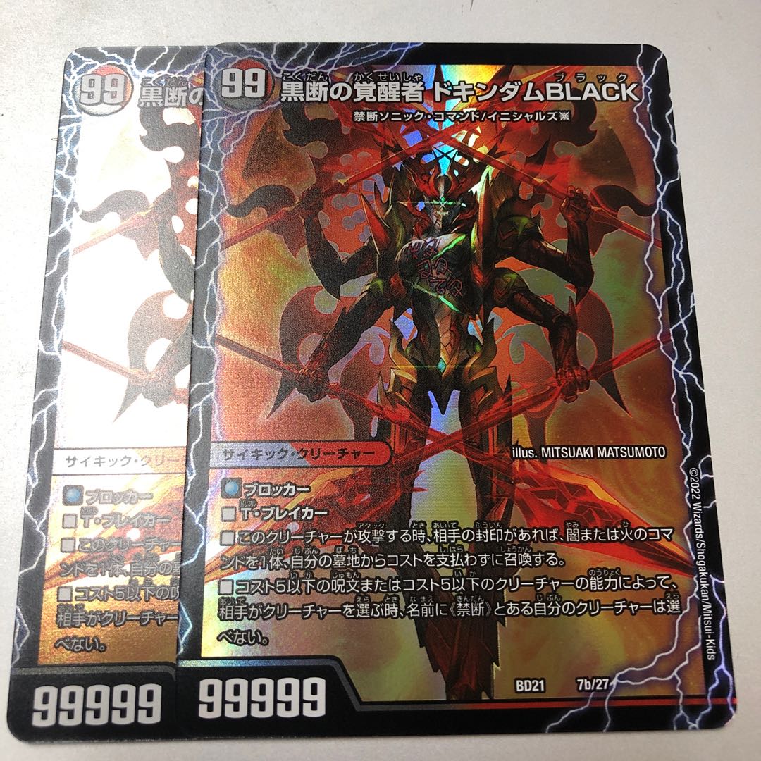 The Heartbeat of Time and Space Black X|Awakening Man of Blackness Dokindam BLACK 7a/27|7b/27 2pcs.