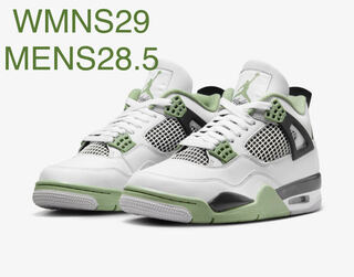 Nike Women's Air Jordan 4 "Oil Green" AQ9129-103 "Seafoam" 29cm