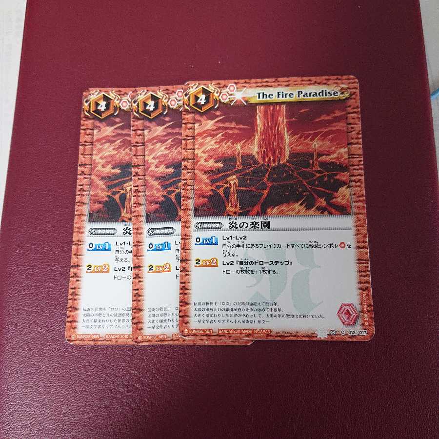 炎の楽園 × 3枚 3枚