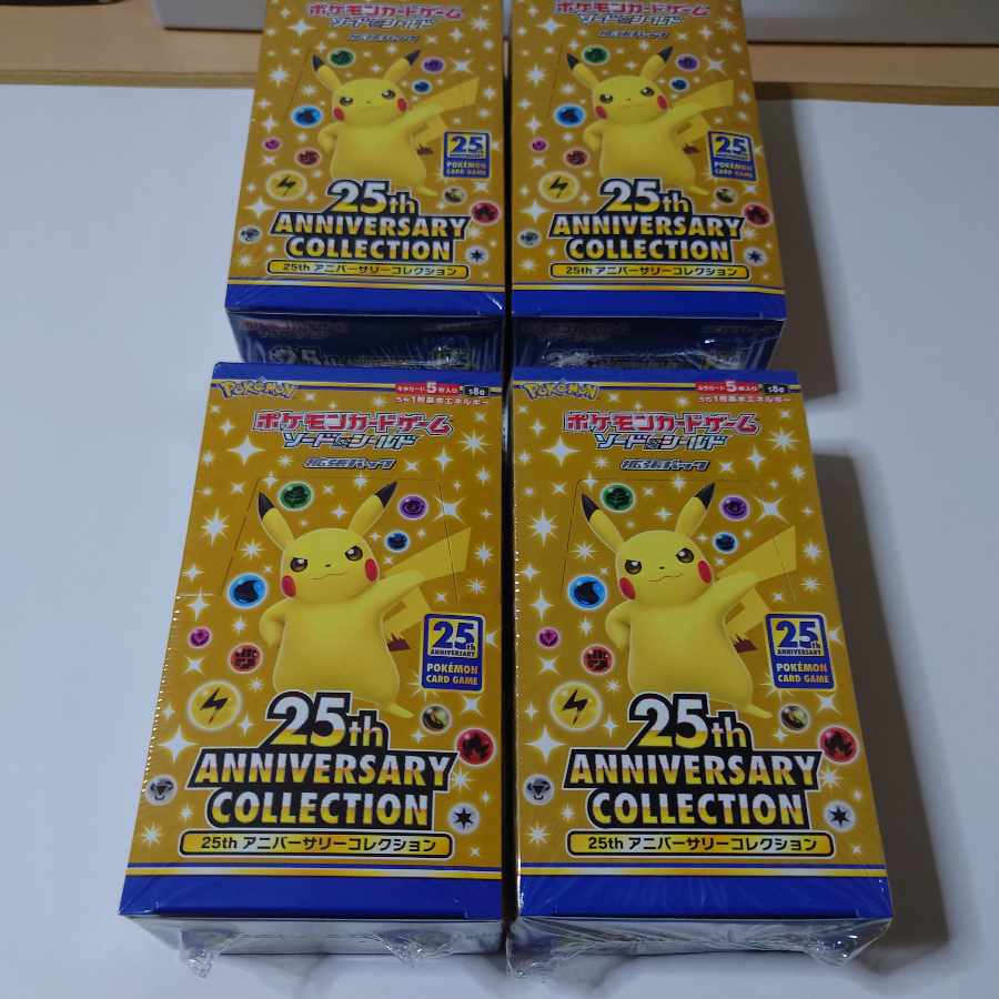 Pokemon Card Game 25th ANNIVERSARY COLLECTION 4BOX
