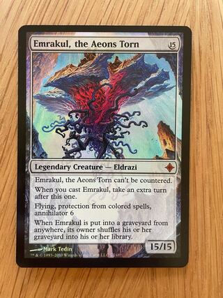 MTG 引き裂かれし永劫、エムラクール　アーティストプルーフ 引き裂かれし永劫、エムラクール/Emrakul, the Aeons Torn》[UMA
