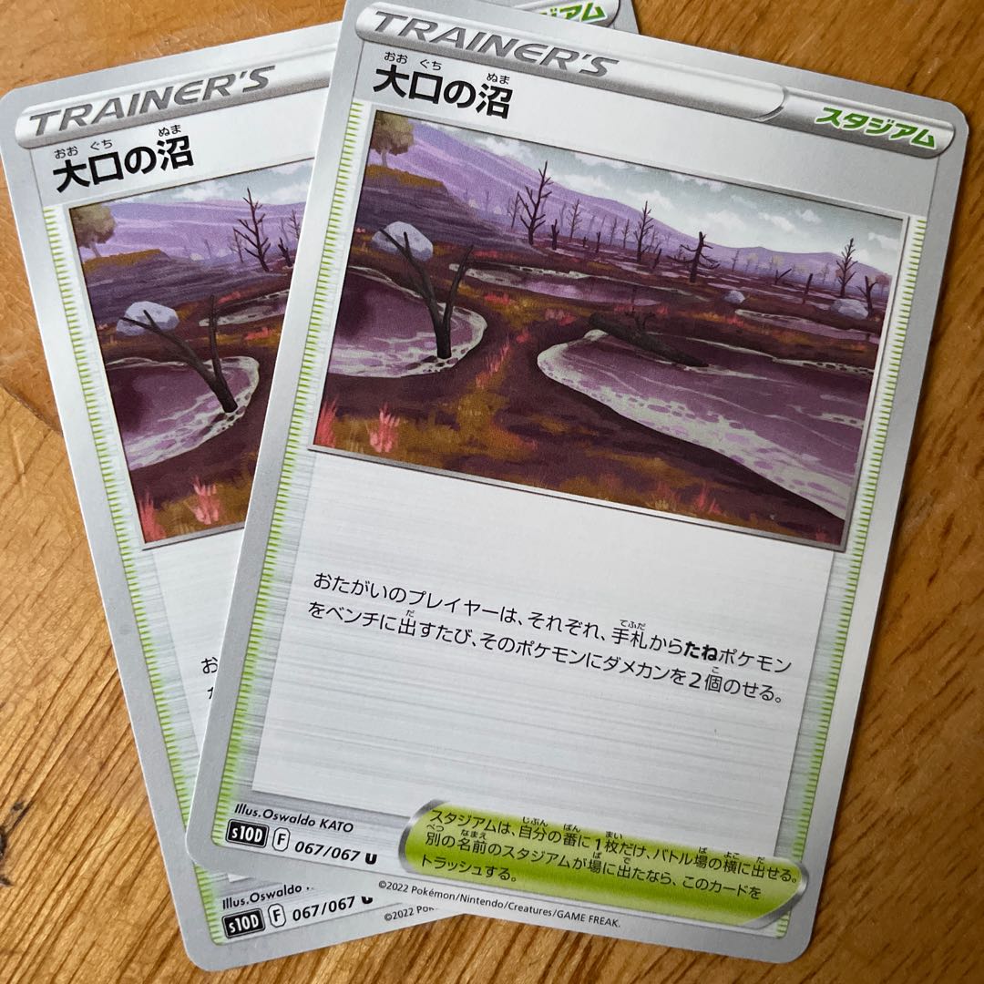 Pokémon Card Large Mouth Swamp 2 cards