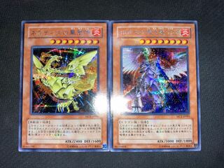 【プラチナシークレット2枚セット】ネフティスの鳳凰神　ホルスの黒炎竜LV8