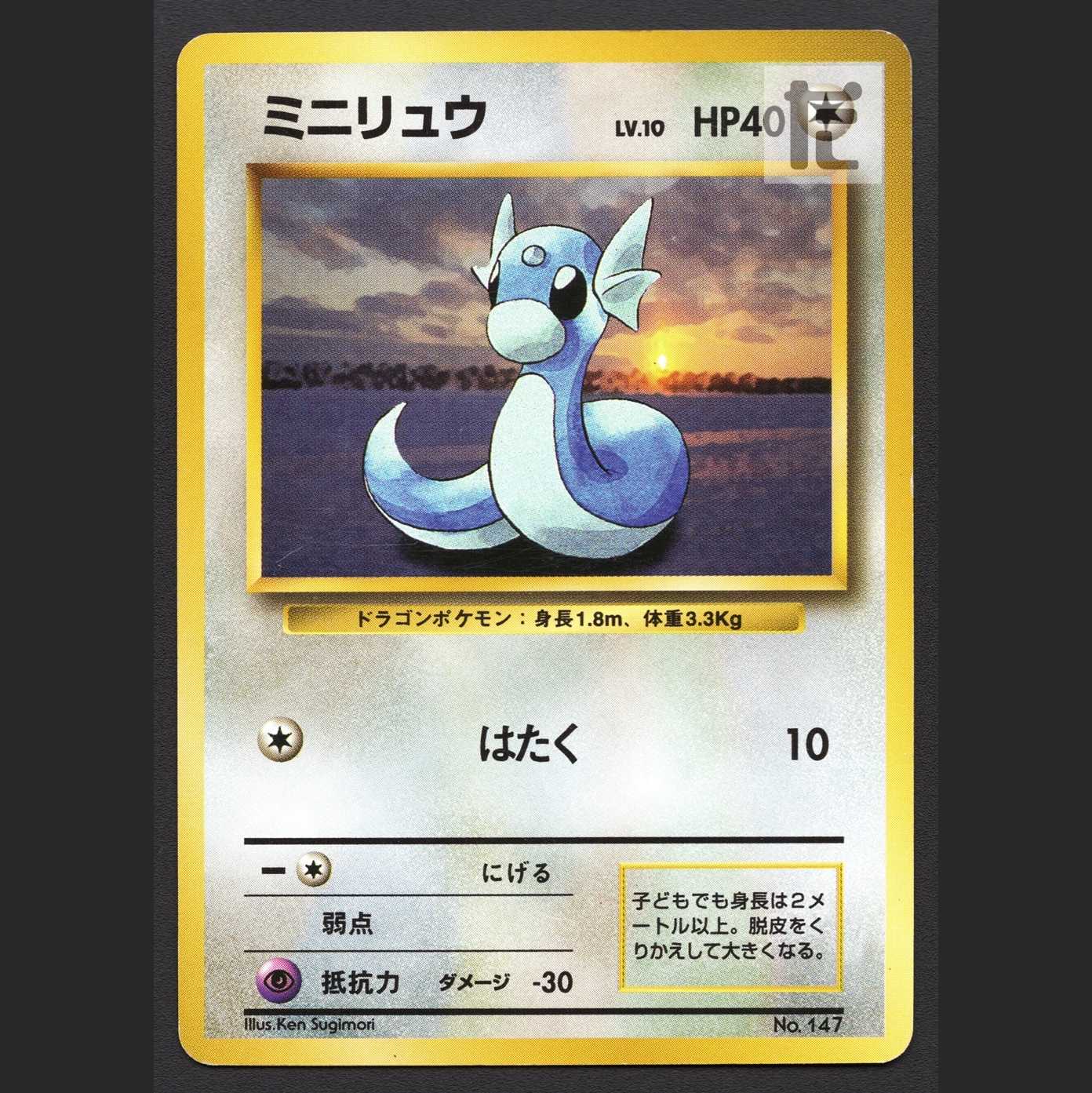 Dratini LV.10 unmarked [Plaid] old back/managed by MP4082