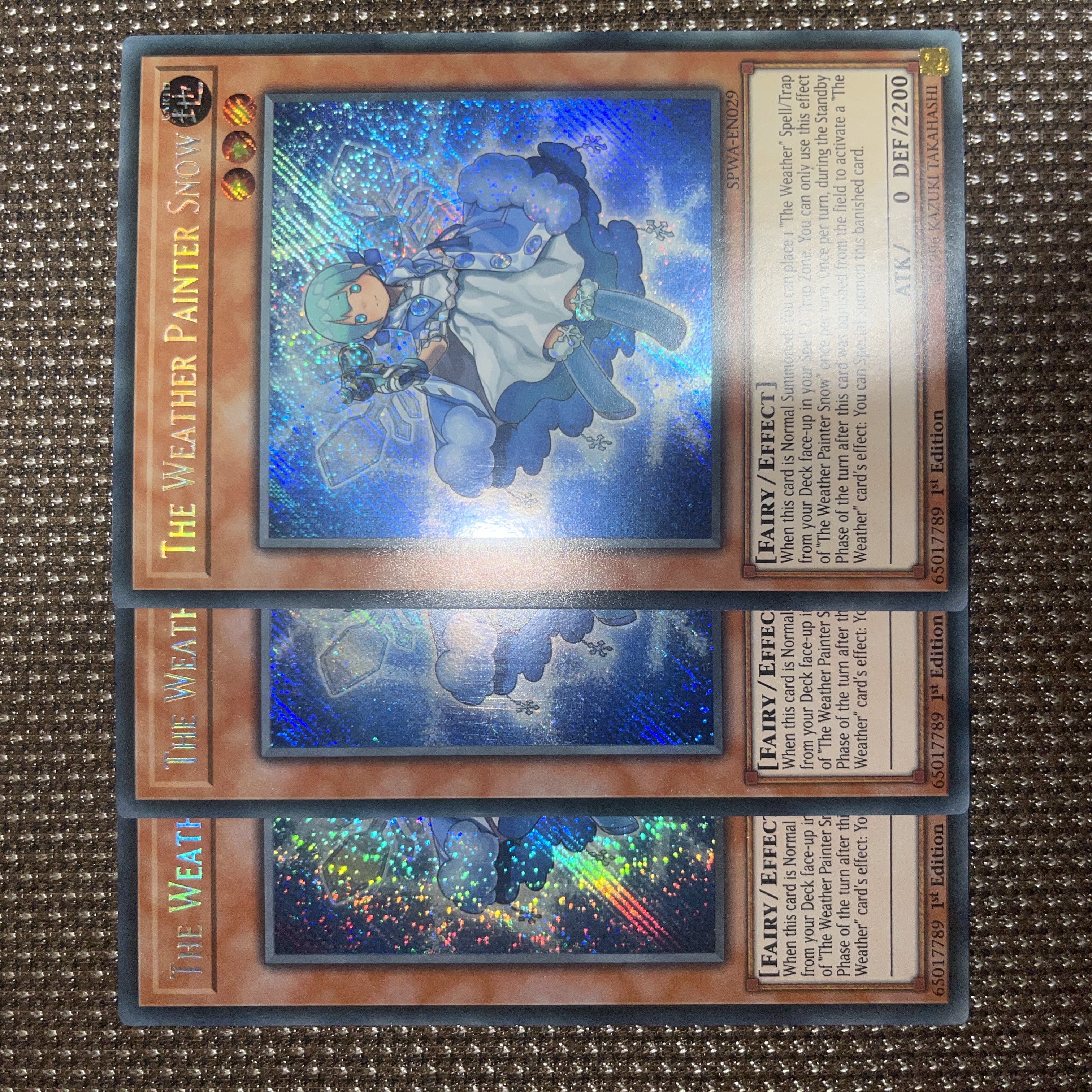 Yu-Gi-Oh The Weather Painter Snow EU Version (English) Siku 1st 3 copies
