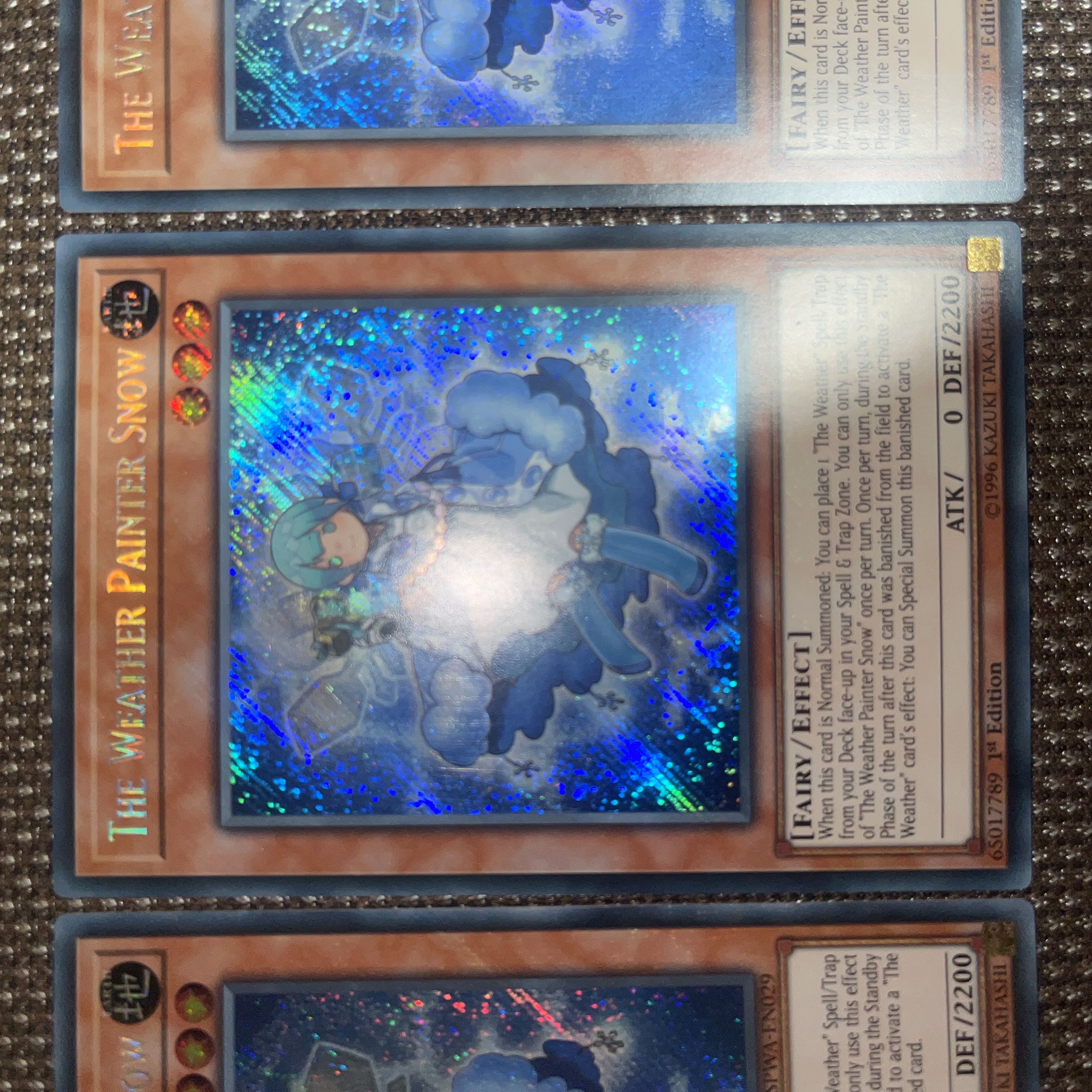 Yu-Gi-Oh The Weather Painter Snow EU Version (English) Siku 1st 3 copies