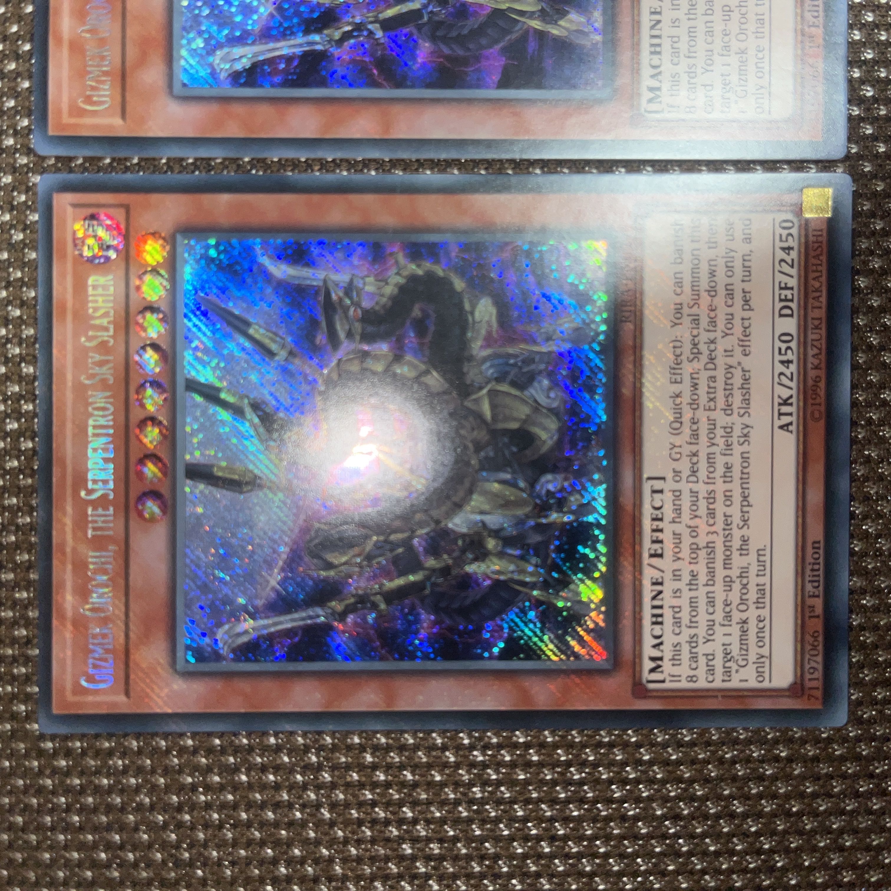 Yu-Gi-Oh Gizmek Orochi, the Serpentron Sky Slasher EU Edition (English) Siku 1st 3 copies