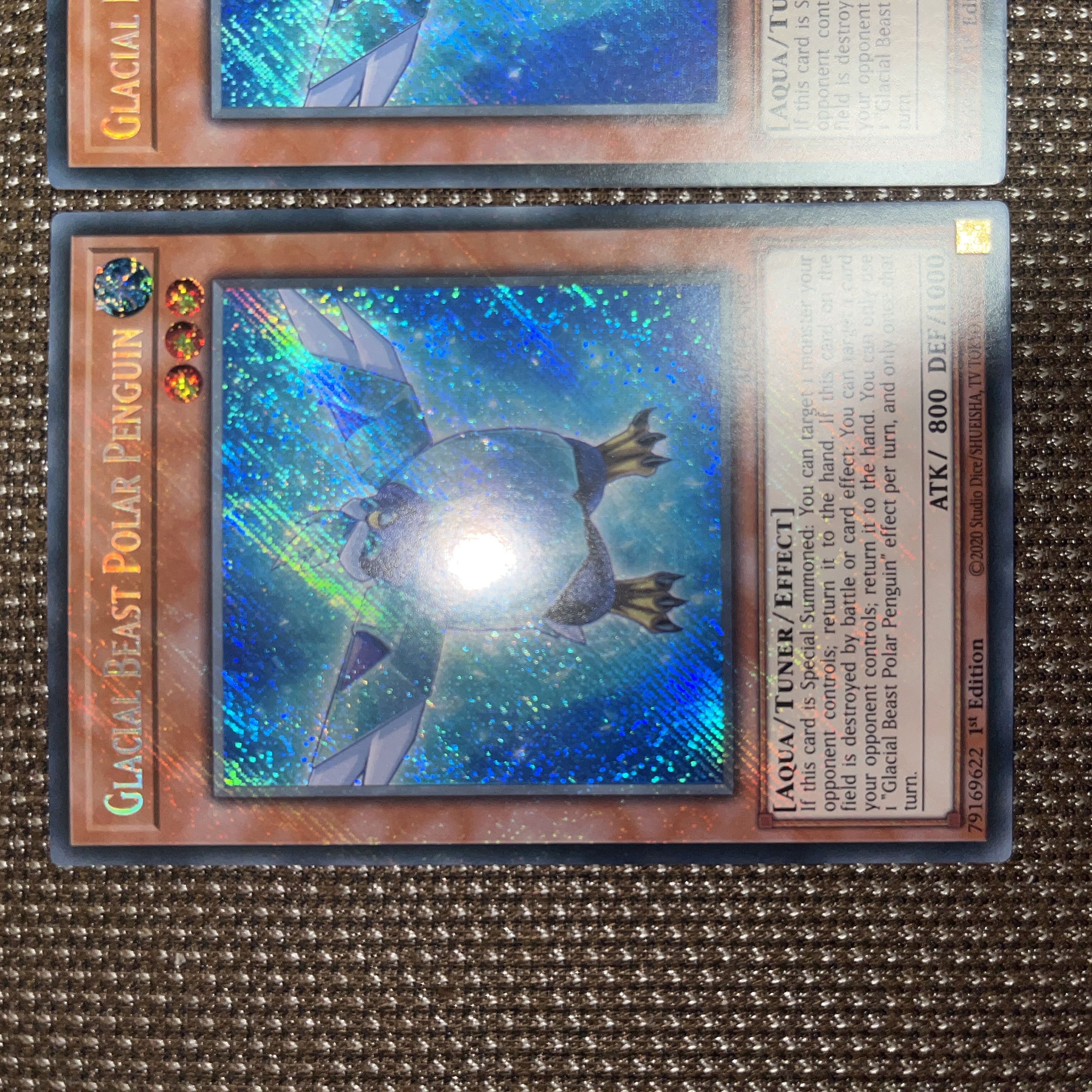 Yu-Gi-Oh! Glacial Beast Polar Penguin EU Version (English) Siku 1st 3 copies