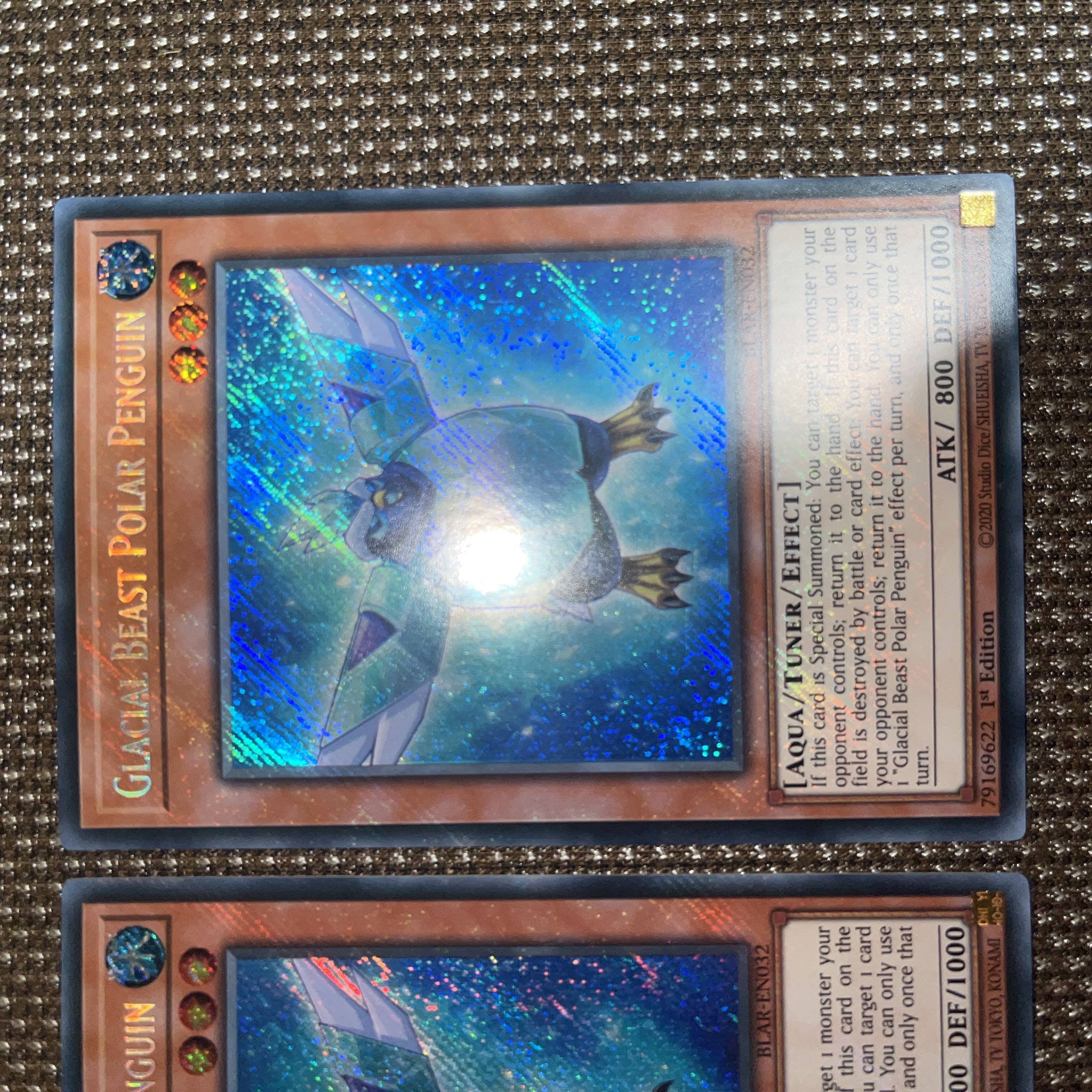 Yu-Gi-Oh! Glacial Beast Polar Penguin EU Version (English) Siku 1st 3 copies