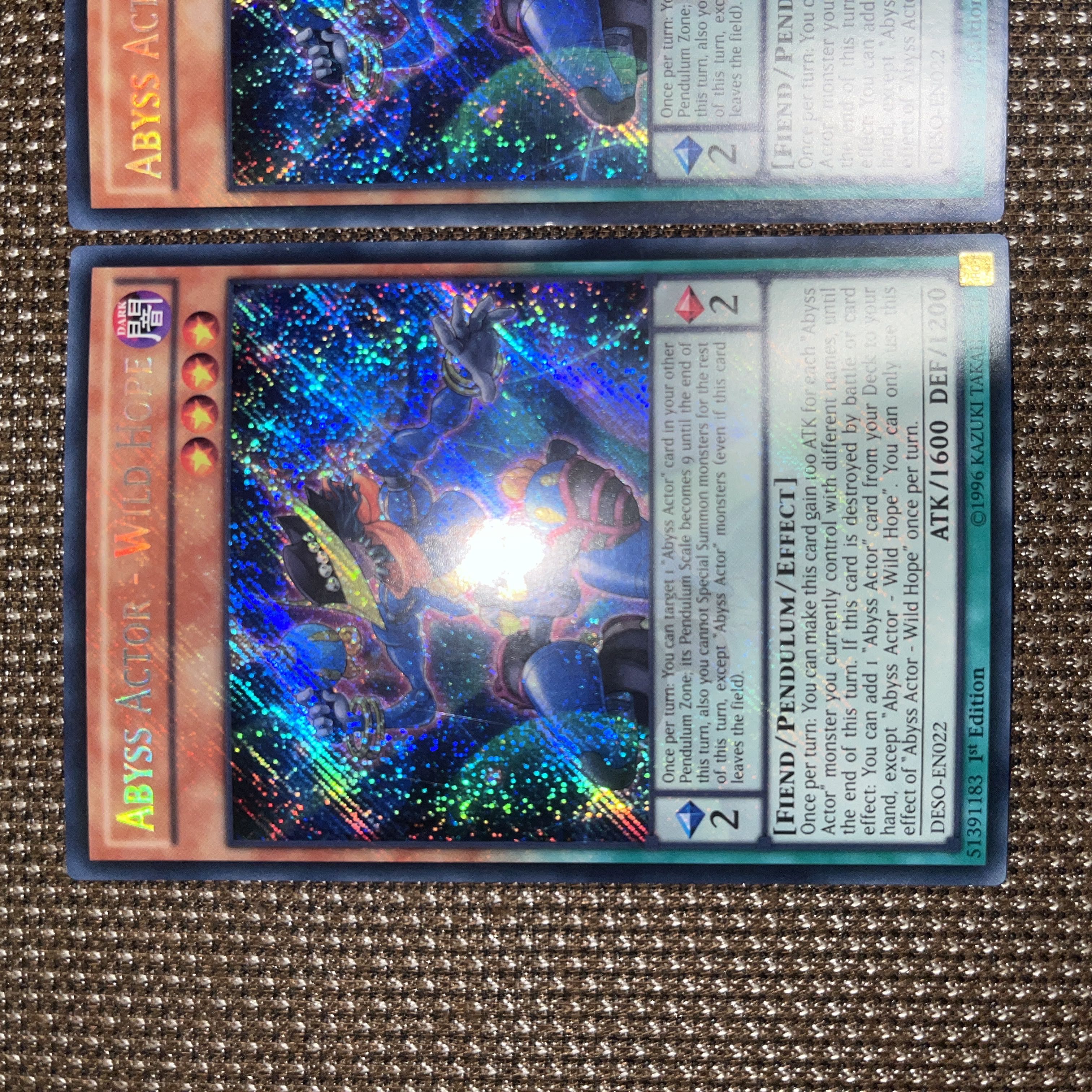 Yu-Gi-Oh Abyss Actor - Wild Hope EU version (English) Siku 1st 3 copies