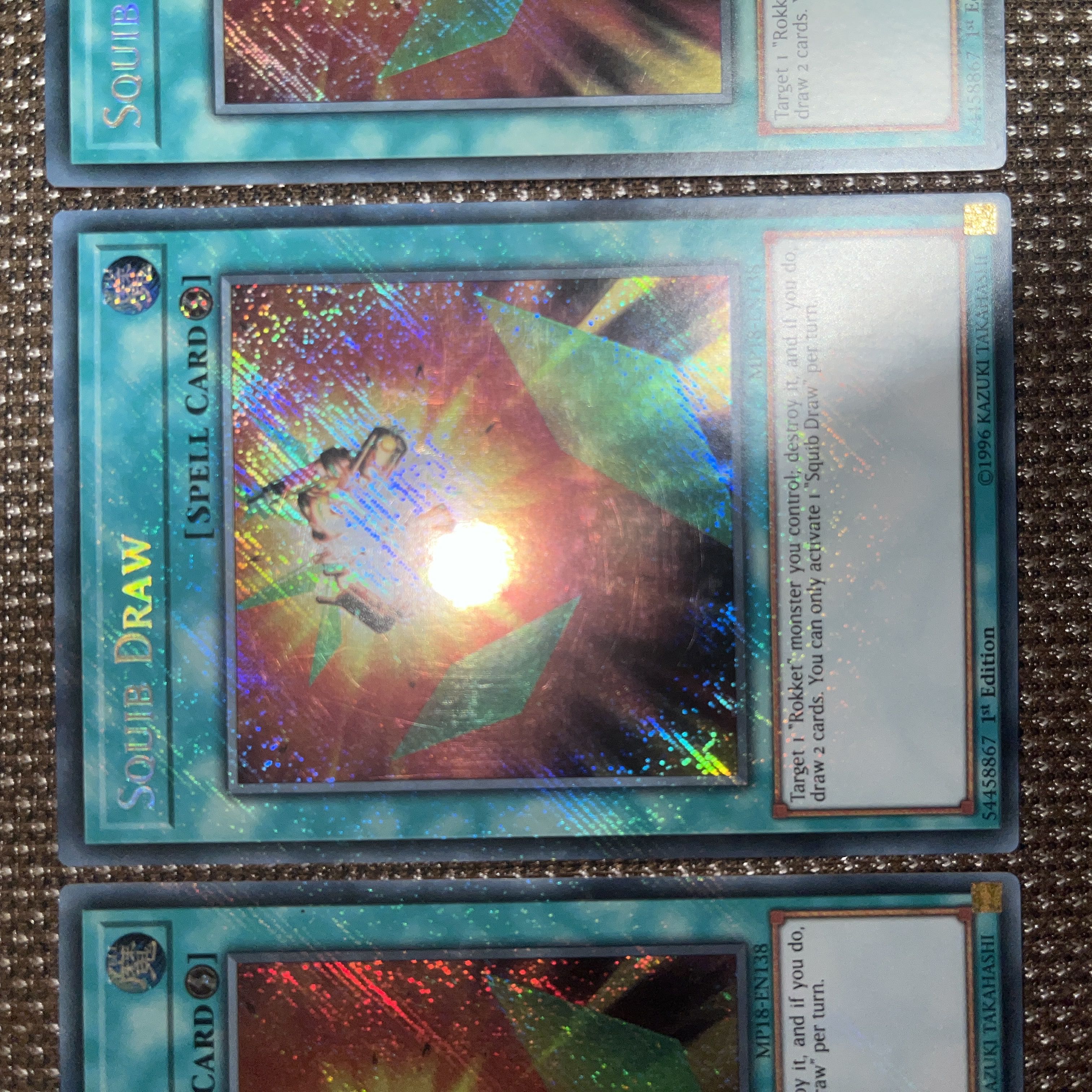 遊戯王 スクイブ・ドロー EU版(英語) シク 1st 3枚