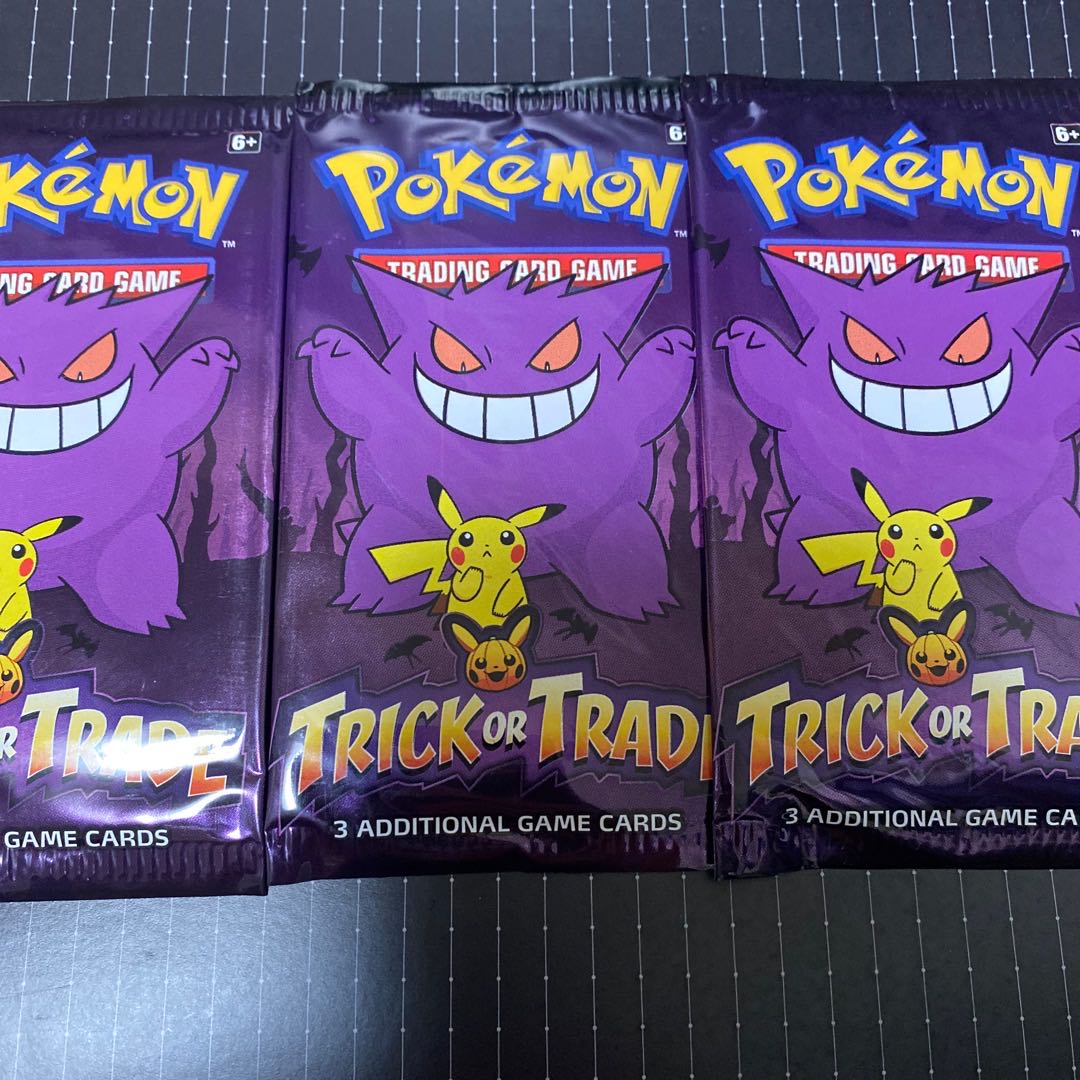 3 Trick or Trade (Pokémon Cards) Unopened Packs (New) （1959899265