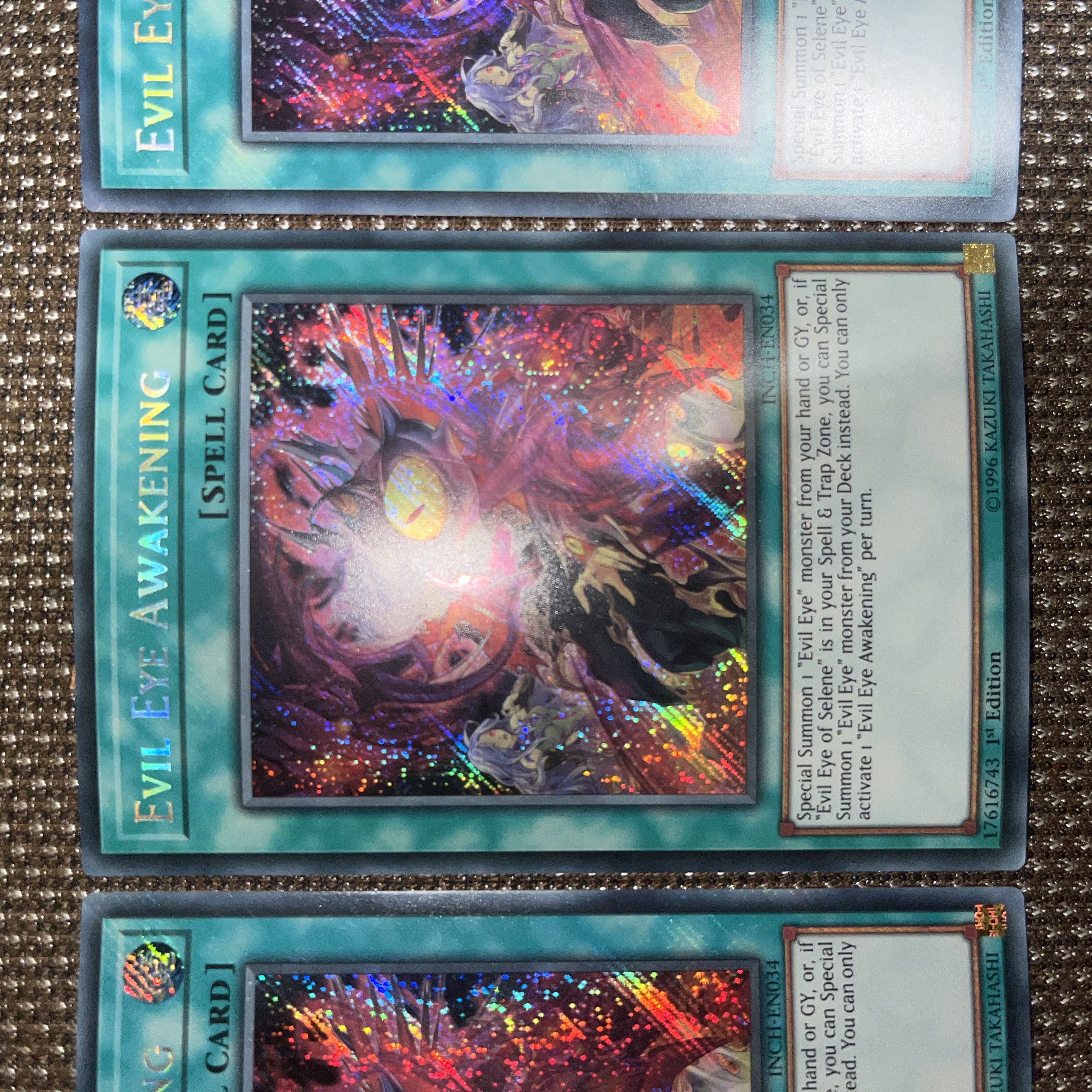 Yu-Gi-Oh! Evil Eye Awakening EU Version (English) Siku 1st 3 copies
