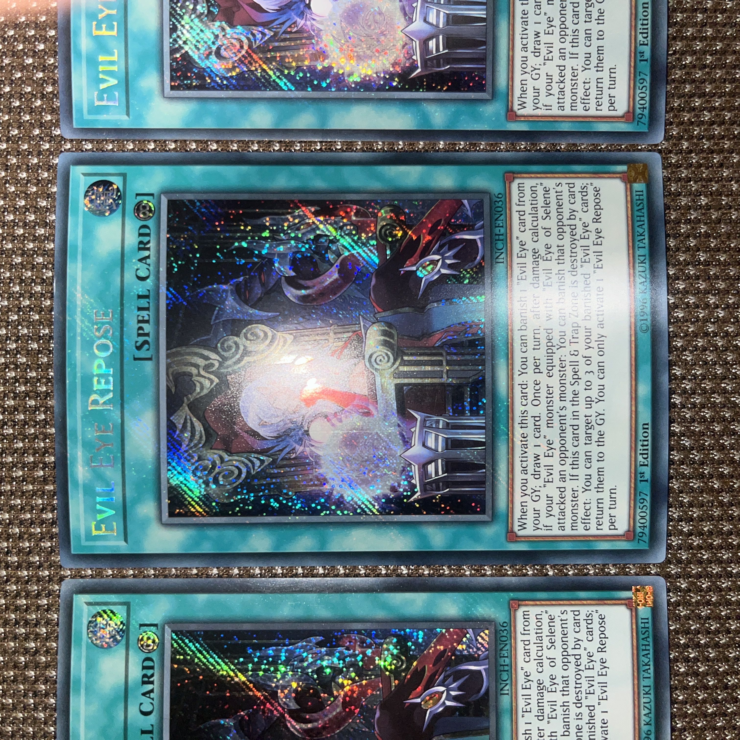 Yu-Gi-Oh! Evil Eye Repose EU Version (English) Siku 1st 3 copies