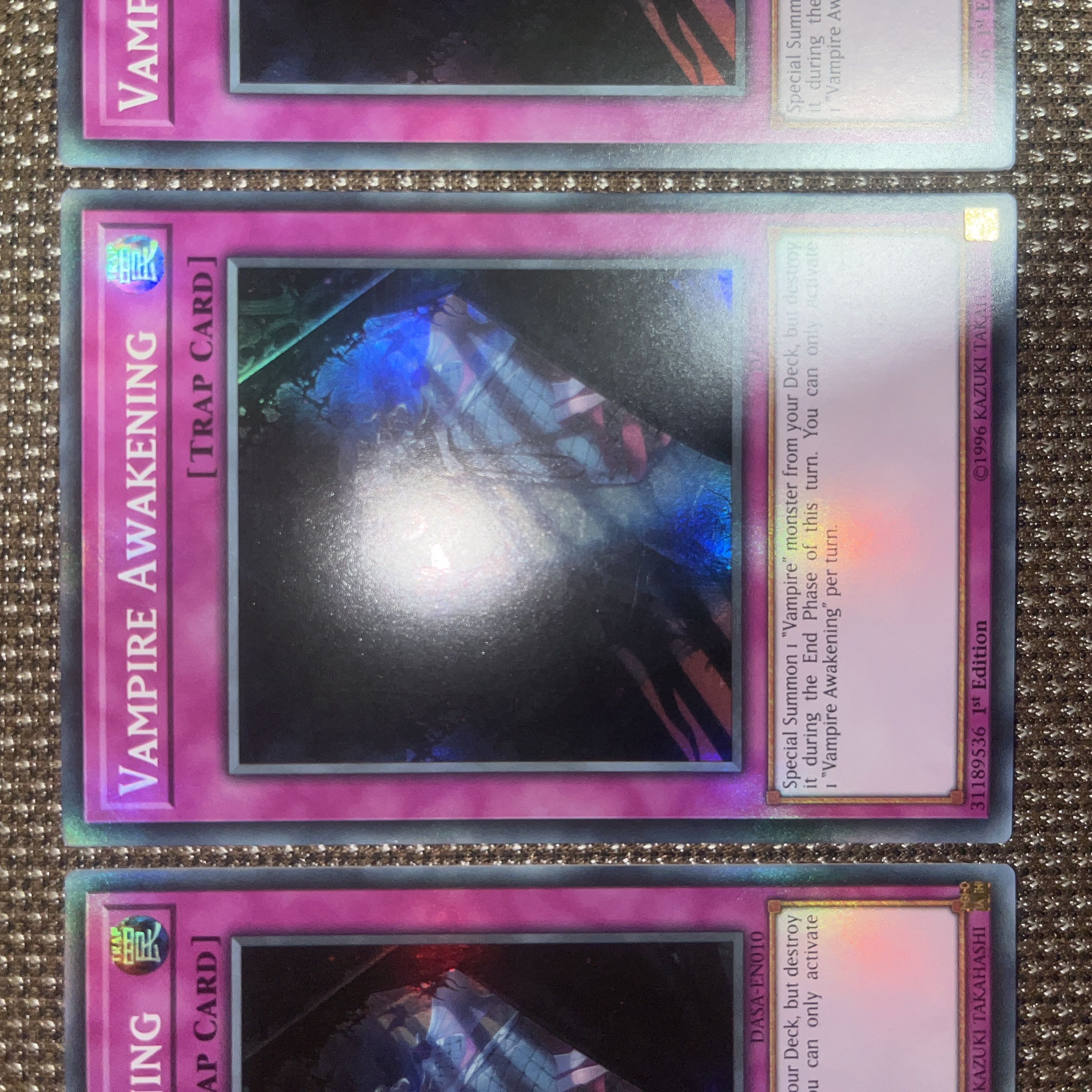 遊戯王 ヴァンパイア・アウェイク EU版(英語) スーパー 1st 3枚