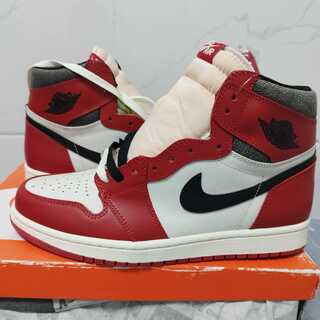ナイキ エアジョーダン1 ハイ OG "ロスト&ファウンド/シカゴ" バーシティレッド/ブラック/セイル/ムスリン DZ5485-612 27cm