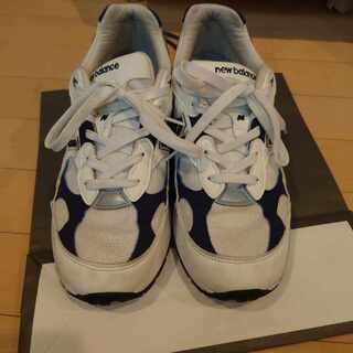 New Balance 992 USA "White Navy" 28.5cm