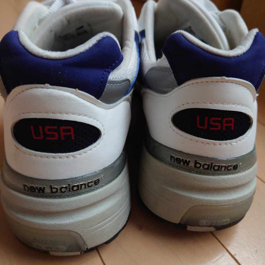 New Balance 992 USA "White Navy" 28.5cm