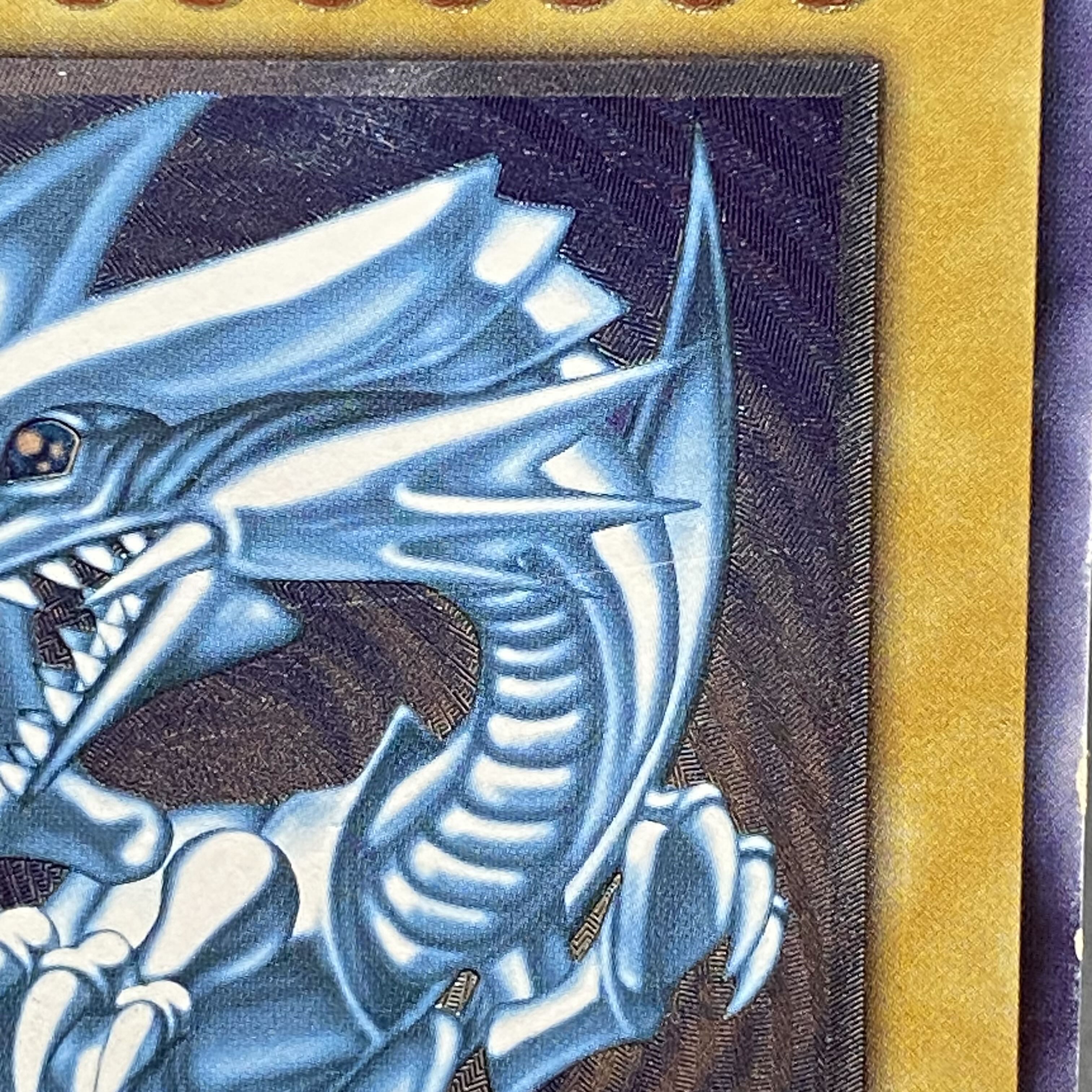 Blue-Eyes White Dragon, blue gloss, relief, SM-51